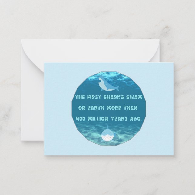 Shark Fact  Note Card (Front)