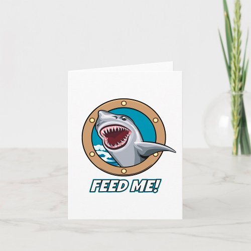 Shark Feed Me Card