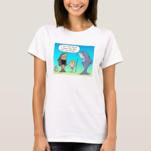 Shark Fin and Ray White T-Shirt