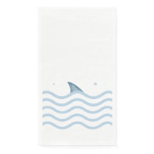 Shark Fin Baby Shower Paper Napkins