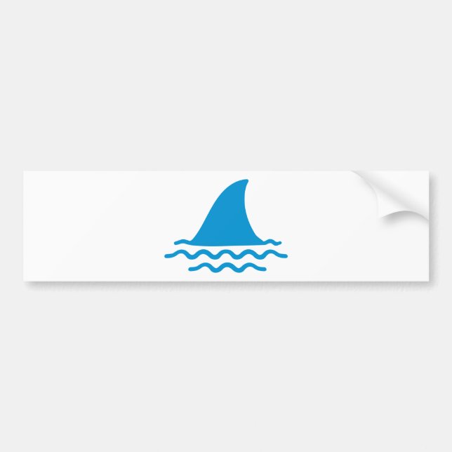 Shark fin bumper sticker (Front)