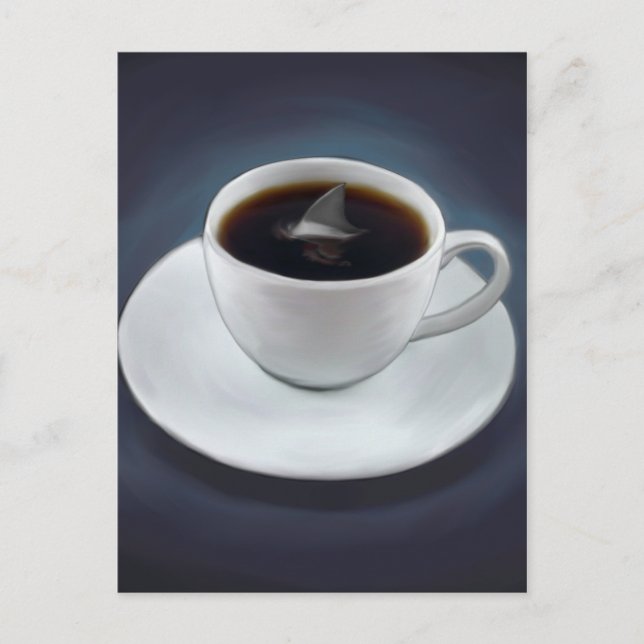 Shark Fin Coffee Postcard (Front)