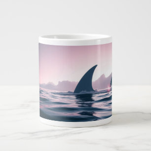 Shark Fin Power Giant Coffee Mug