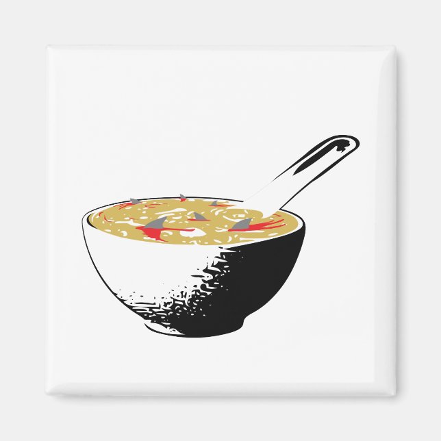 shark fin soup magnet (Front)