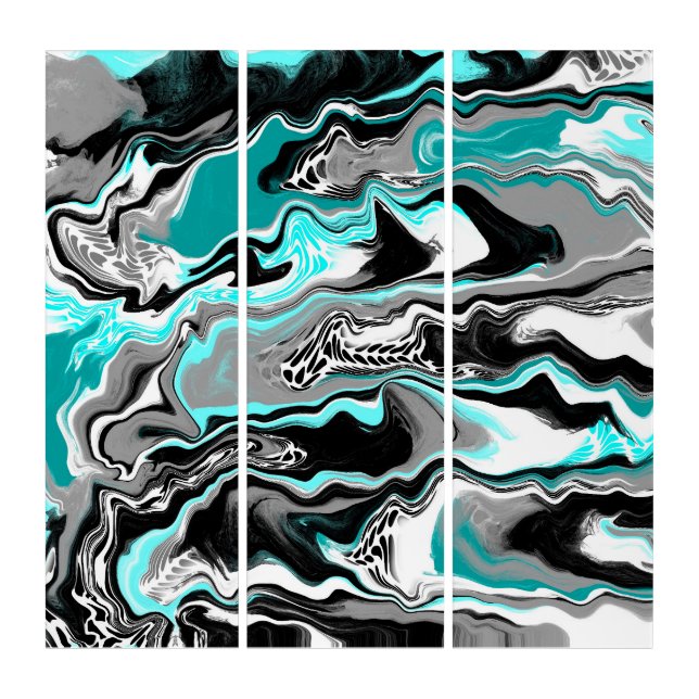 Shark Fins Abstract Art (Front)