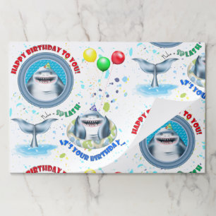 Shark Fintastic Kids Birthday Party Paper Pad