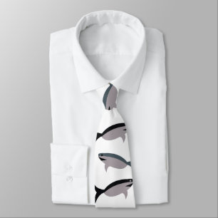 Shark Fish Neck Tie