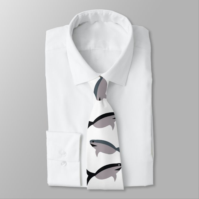 Shark Fish Neck Tie (Tied)