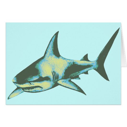 shark fish, wild animals cards (Front Horizontal)