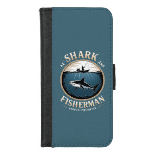 Shark & Fisherman iPhone 8/7 Wallet Case