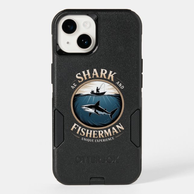 Shark & Fisherman Otterbox iPhone Case (Back)