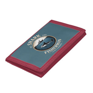 Shark & Fisherman Tri-fold Wallet