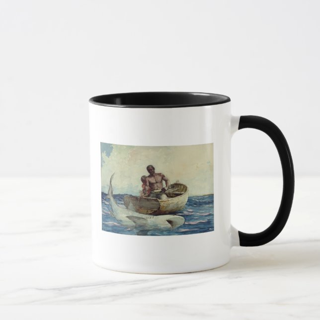 Shark Fishing, 1885 Mug (Right)