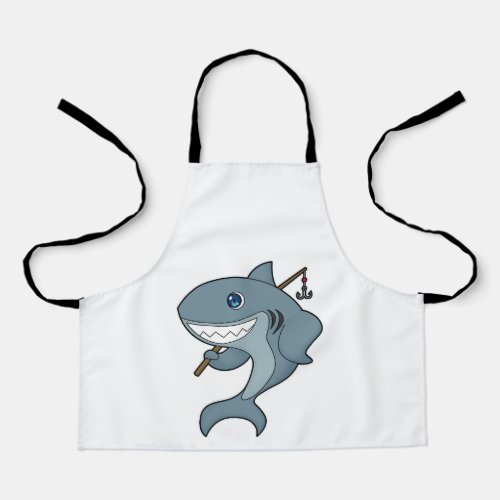 Shark Fishing Fisher Finshing rod Apron