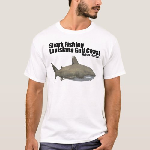 Shark Fishing Luisiana Gulf Coast T_Shirt
