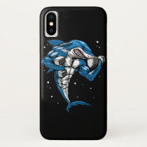 Shark Fitness Weightlifting iPhone X Case Shark Fitness Weightlifting iPhone X Case