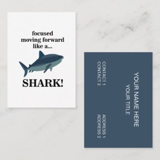 Shark Focused Moving Forward Like A Shark