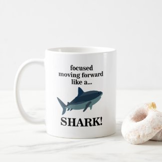 Shark Focused Moving Forward Like A Shark