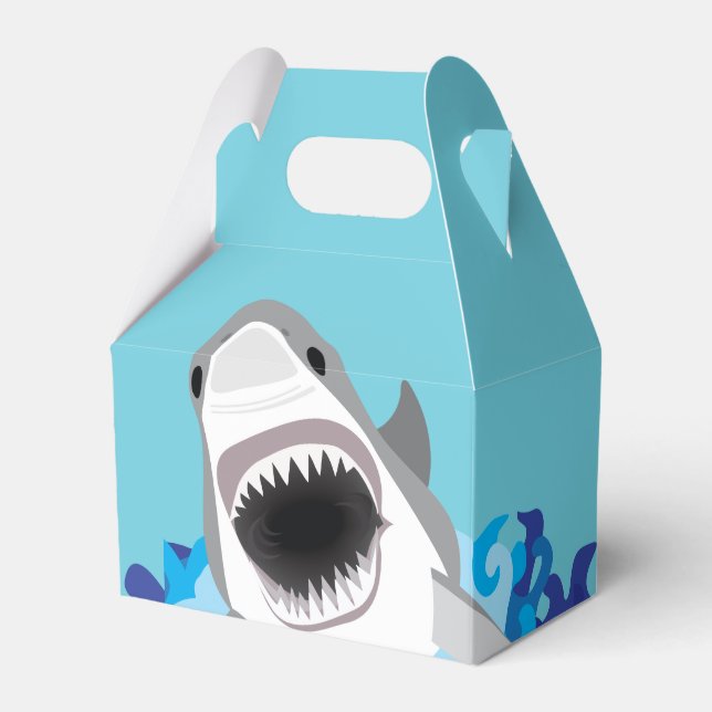 Shark Food - Great White Shark Attack Favor Boxes (Front Side)