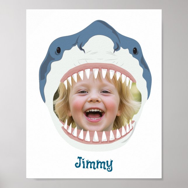 Shark Food Your Photo Eaten By Sharks Poster (Front)
