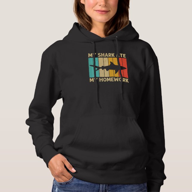 Shark For Kids Boys Hammerhead Tiger Sharks Hoodie (Front)