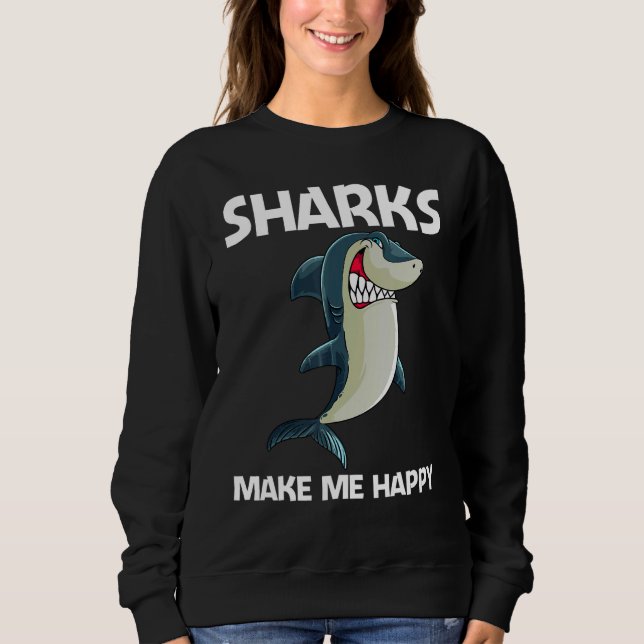 Shark For Men Women White Shark  1 Sweatshirt (Front)