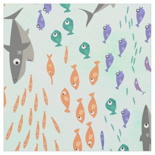 Shark Fun Fabric