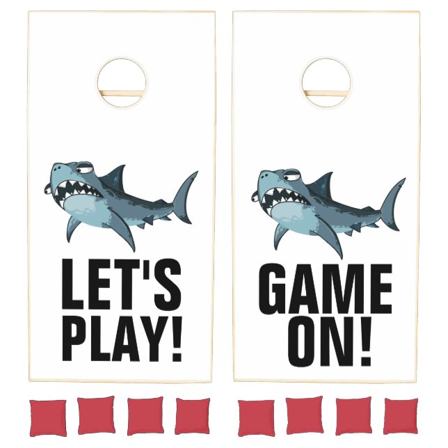 SHARK FUNNY CORNHOLE SET (Set)