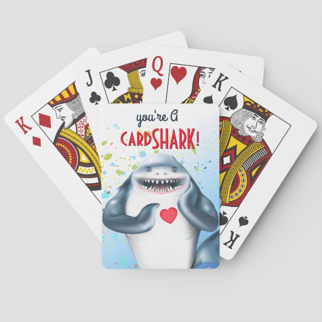Shark Funny Poker Cards (Back)