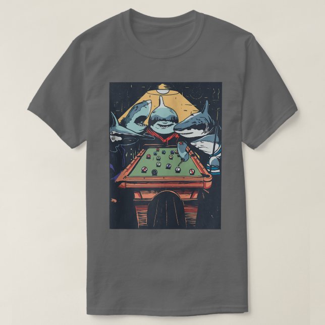 Shark Funny TeamFunny Gift Zip  T-Shirt (Design Front)