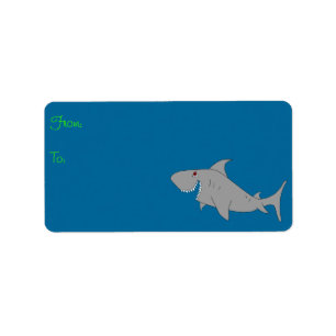 Shark Gift Label