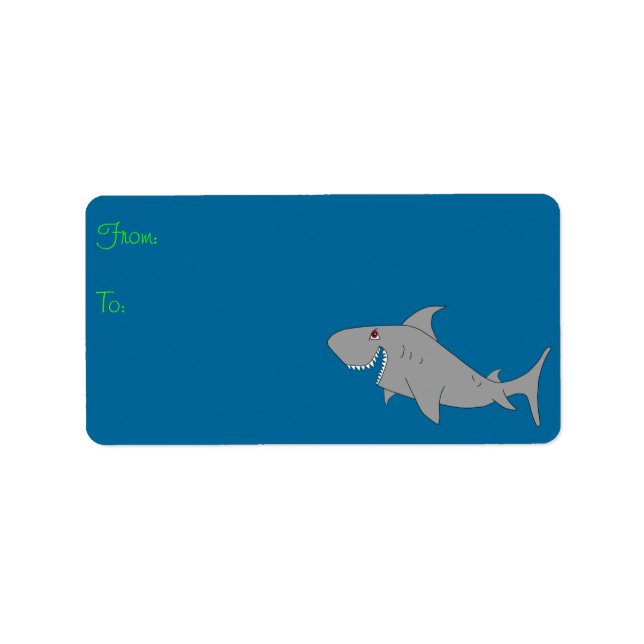 Shark Gift Label (Front)