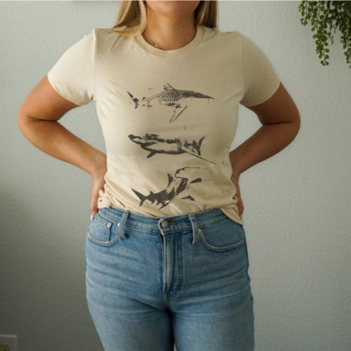 Shark Grunge Aesthetic T_Shirt 