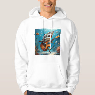 Shark guitar hero hoodie