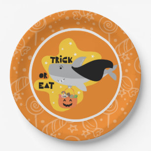 Shark Halloween Paper Plates