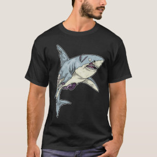 Shark Halloween Zombie T-Shirt