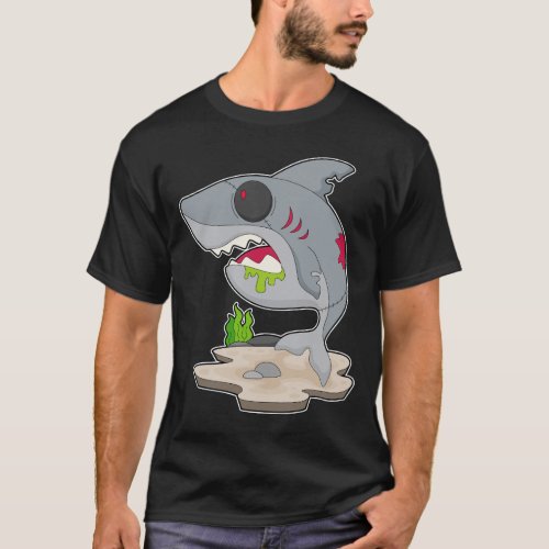 Shark Halloween Zombie T_Shirt
