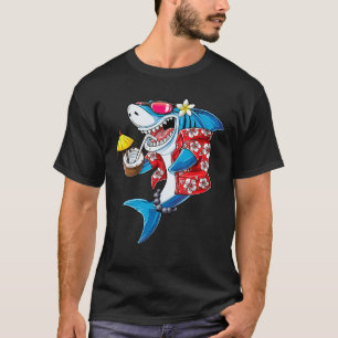 Shark Hawaiian Funny Aloha Hawaii Beach Jawsome Gi T-Shirt