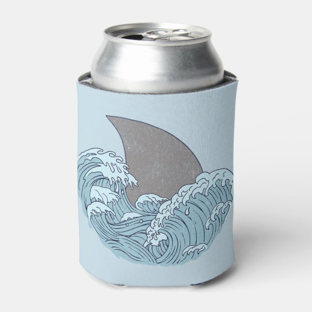 Shark illustration can cooler (Can Front)