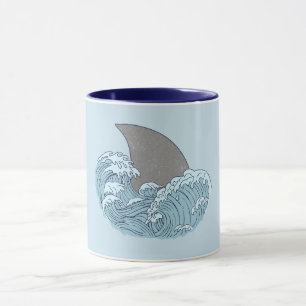 Shark illustration mug