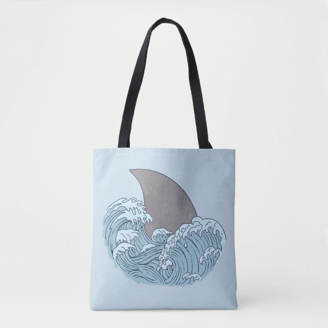 Shark illustration tote bag (Front)