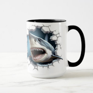 Shark in a wall mug