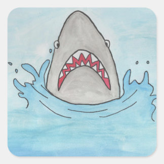 Shark in the Deep Blue Sea Sticker