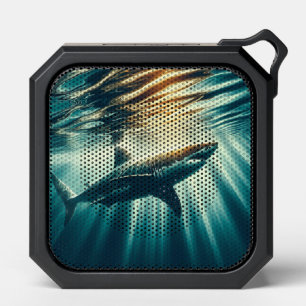 Shark in the deep blue sea & sunlight bluetooth speaker