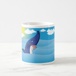 Shark In The Ocean Coffee Mug