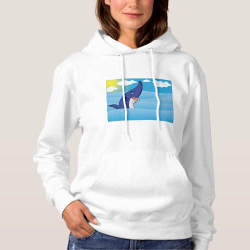 Shark In The Ocean Hoodie