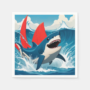 Shark in the Ocean Napkins