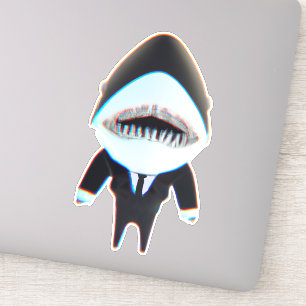 Shark in tux classy cute sticker