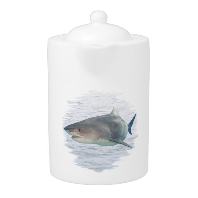 Shark in water Teapot (2) sizes (Front)