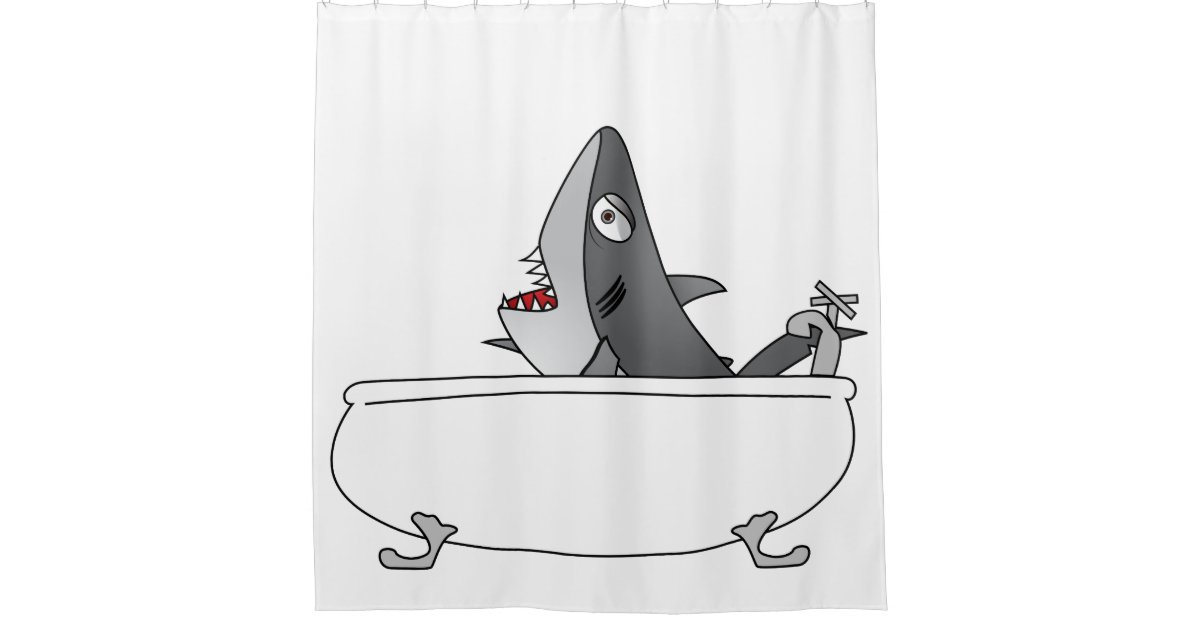 Shark Shower Curtain -  UK